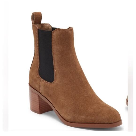 Steve Madden Rhiannon Suede Chelsea Ankle Boot in Brown Size 7 - Picture 6 of 6